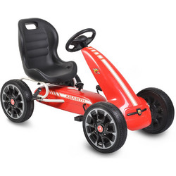 Cangaroo Asseto 500 Ποδοκίνητο Παιδικό Go Kart Μονοθέσιο με Πετάλια Κόκκινο