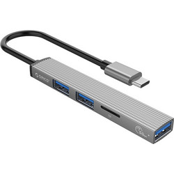 Orico AH-12F USB Hub 3.0 USB-C με 4 Θύρες USB-A / Card Reader