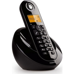 Motorola C601 Ασύρματο Τηλέφωνο με Ανοιχτή Ακρόαση Μαύρο