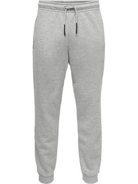 Only & Sons Ανδρικό Παντελόνι Φόρμας με Λάστιχο Γκρι 22018686