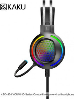Kaku 454 Gaming Headset Over Ear Black Silver