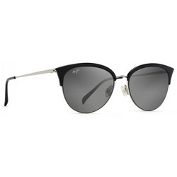 Maui Jim Olili GS330-02 Γυναικεία Γυαλιά Ηλίου Cat Eye Κοκάλινα Μεταλλικά Μαύρα με Γκρι Degradee Φακό