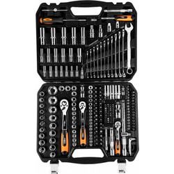 NEO TOOLS Σετ καστάνια με καρυδάκια και κλειδιά 1/2" 3/8" & 1/4" 219 τεμ. 08-671 - GRAPHITE
