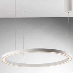 LUCE LED-HOOP-S120-BCO Κρεμαστό Φωτιστικό Οροφής Μονόφωτο LED Λευκό