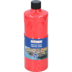 Χρώμα Τέμπερα ζωγραφικής 500ml σε όλα τα χρώματα, Paint tempera Κόκκινο - Artico