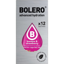 Bolero sticks χυμός σκόνη (12 x 3 γρ.) Μπανάνα & Φράουλα