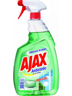 Ajax Antistatic Spray Τζαμιών 750ml