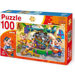 Παιδικό Puzzle Deico Τα Τρία Γουρουνάκια 100 Κομμάτια 61492BA01