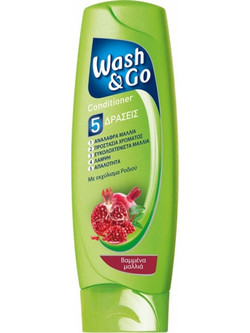 Wash & Go Colored Hair Conditioner για Προστασία Χρώματος & Επανόρθωση για Βαμμένα Μαλλιά 180ml