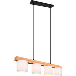 Trio Lighting Cameron Κρεμαστό Φωτιστικό Οροφής Ράγα Πολύφωτο E14 Λευκό R30654001