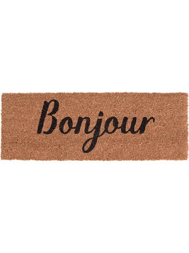 Πατάκι Εισόδου Bonjour PT3625BK 75x26cm Brown-Black Present Time 26X75