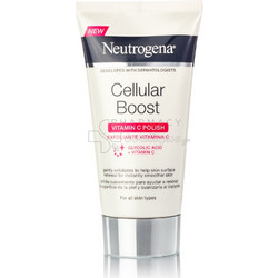 Neutrogena Cellular Boost Vitamin C Cream Μανδελικό Αντιγηραντικό Peeling Προσώπου 75ml