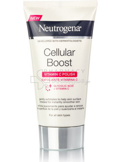 Neutrogena Cellular Boost Vitamin C Cream Μανδελικό Αντιγηραντικό Peeling Προσώπου 75ml