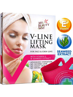 ΜΑΣΚΑ ΠΡΟΣΩΠΟΥ ΚΑΙ ΠΗΓΟΥΝΙ ΣΕ V ΣΧΗΜΑ - V LINE LIFTING MASK