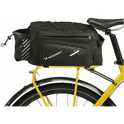 Wozinsky Bicycle Bike Pannier Bag Rear Trunk Bag with Shoulder Strap 9L black (WBB22BK)
