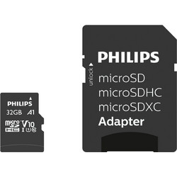 Philips microSDXC 32GB Class 10 U1 UHS-I + Adapter