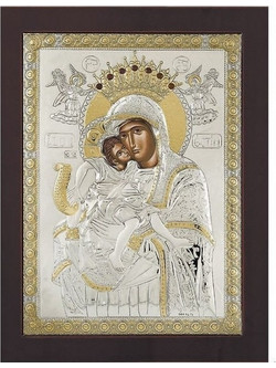 Prince Silvero Ασημένια Εικόνα Άξιον Εστί 15x21 MA/E1101BX