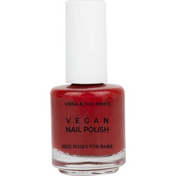 Vera & The Birds Vegan Nail Polish Red Roses for Babe Gloss Βερνίκι Νυχιών 14ml