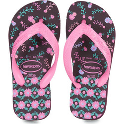 Havaianas Flores Παιδικές Σαγιονάρες για Κορίτσι Μαύρες 4000052-2967