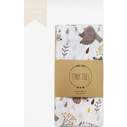 Tiny Toes Love Bird Σετ Βρεφικά Σεντόνια Κούνιας Βαμβακερά 100x150 Ecru