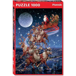 Puzzle Piatnik Santas Flying Sleigh 1000 Κομμάτια