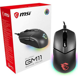 MSI Clutch GM11 Ενσύρματο Gaming Ποντίκι RGB 5000 DPI Black