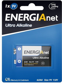 ENERGIANET Ultra Alkaline 9V 1τμχ