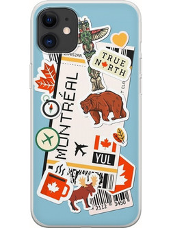 Θήκη Ticket To Montreal iPhone 11 Flexible TPU (Διάφανη Σιλικόνη)