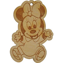 ΜΠΟΜΠΟΝΙΕΡΑ ΦΙΓΟΥΡΑ MINI MOUSE ΦΥΣΙΚΟ ΞΥΛΟ (5x7cm)