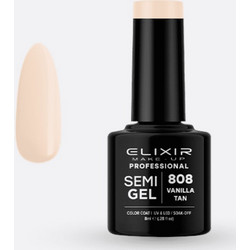 Elixir Semigel 808 Vanilla Tan Ημιμόνιμο Βερνίκι Νυχιών 8ml