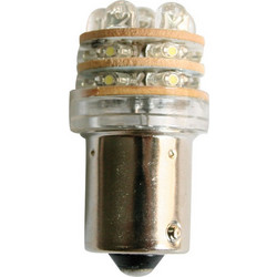 Λαμπάκι LED, 12V, T18 BA15S, ψυχρό λευκό - 18 LEDs, 15x39mm