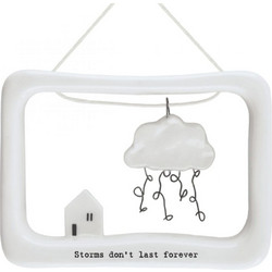 Πορσελάνινο κάδρο - Storms don't last forever (7 x 9εκ.)