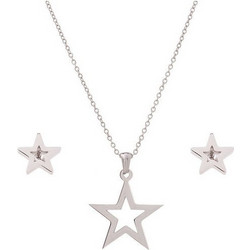 Dalee Jewels Stainless Steel Star Σετ Κολιέ & Σκουλαρίκια
