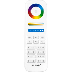 GloboStar 73426 FUT089 Mi-Light Ασύρματο Χειριστήριο Αφής RF 2.4Ghz 8 Group για όλα τα RGBW+WW Mi-BOXER Controller DC 3V 2 x AAA - IP20 Λευκό - Μ15.6 x Π5.4 x Υ2.5cm - 5 Years Warranty