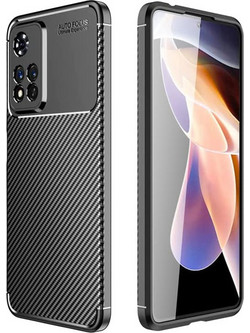 Ancus AutoFocus Carbon Fiber Back Cover Black (Xiaomi Redmi Note 11 Pro Plus 5G)