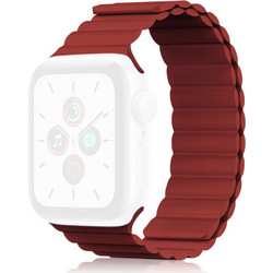 Kingxbar Magnetic Λουράκι Σιλικόνης Red (Apple Watch 42 / 44 / 45mm)