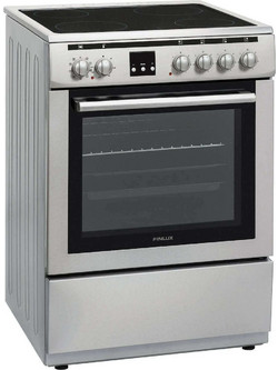 Finlux FLCM 6000A IX Κουζίνα Ηλεκτρική 56lt με Κεραμικές Εστίες 60cm