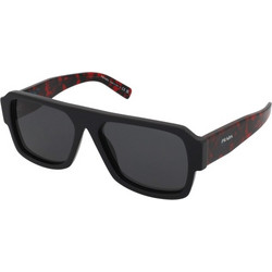Prada PR 22YS 1AB5/S0 Ανδρικά Γυαλιά Ηλίου Aviator Κοκάλινα Μαύρα με Μαύρο Polarized Φακό