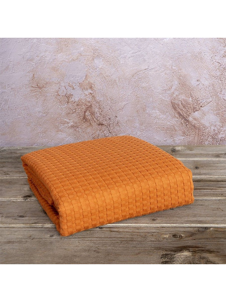 Κουβέρτα Habit Deep Orange Nima Μονό 160x240cm 100% Βαμβάκι