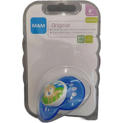 Mam Original Ανατομική Ορθοδοντική Πιπίλα Σιλικόνης 6m+ Λυκάκι