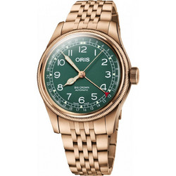 Oris Ανδρικό Ρολόι Αυτόματο με Ροζ Χρυσό Μεταλλικό Μπρασελέ 0175477413167-072001