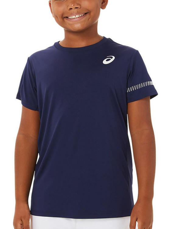 ASICS Παιδικό T-Shirt Κοντομάνικο Navy Μπλε 2044A029-400