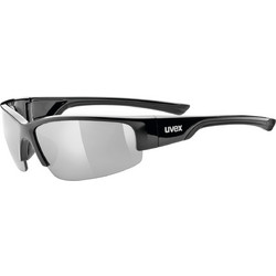 Uvex Sportstyle 215 S5306178316 Αθλητικά Γυαλιά Ηλίου Ορθογώνια Κοκάλινα Μαύρα με Ασημί Polarized Φακό
