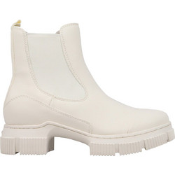 Nine West Γυναικεία Μποτάκια Chelsea Δερμάτινα Εκρού IOLA3-A-150