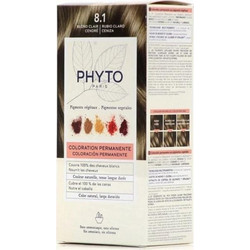 Phyto Phytocolor 8.1 Ανοιχτό Ξανθό Σταχτί Μόνιμη Βαφή Μαλλιών Χωρίς Αμμωνία 50ml