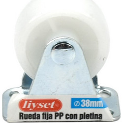 Mini Βιομηχανική Ρόδα Σταθερή 38mm Liyset B-66705690 - Λευκό - Liyset