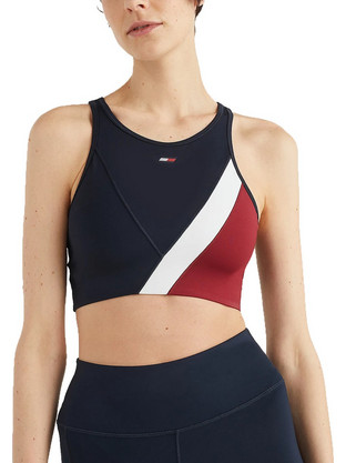 Tommy Hilfiger Αθλητικό Μπουστάκι με Μέτρια Στήριξη Navy Μπλε S10S101589-DW5