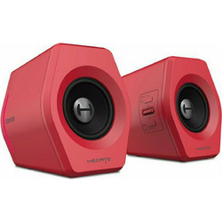Edifier G2000 Ηχεία Υπολογιστή 2.0 16W με Bluetooth & RGB Φωτισμό Red