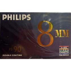 ΚΑΣΕΤΑ ΒΙΝΤΕΟΚΑΜΕΡΑΣ PHILIPS 8mm DOUBLE COATING ΔΙΑΡΚΕΙΑΣ 90SP Η 180LP ΛΕΠΤΩΝ