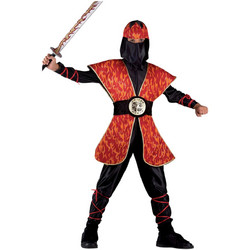 Παιδική Αποκριάτικη Στολή Ninja Master Της Φωτιάς 662